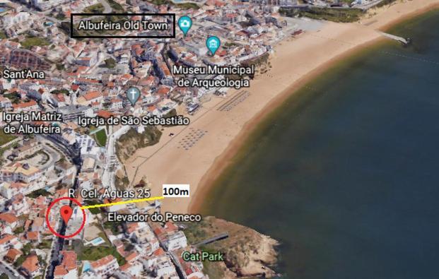 #021 Oldtown, Sea View, Pool, Private Park Apartment Albufeira Bagian luar foto